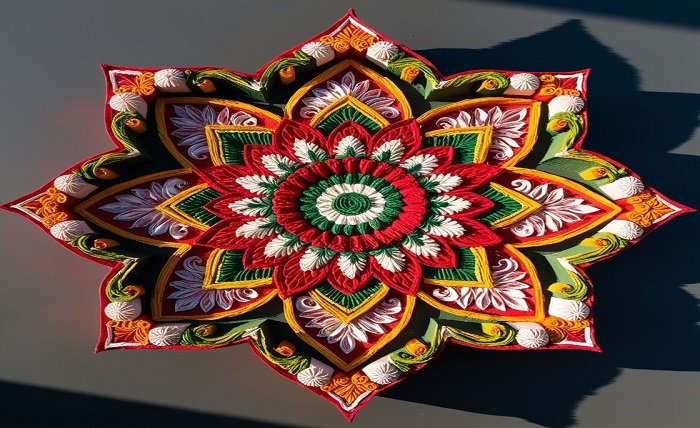 3d rangoli