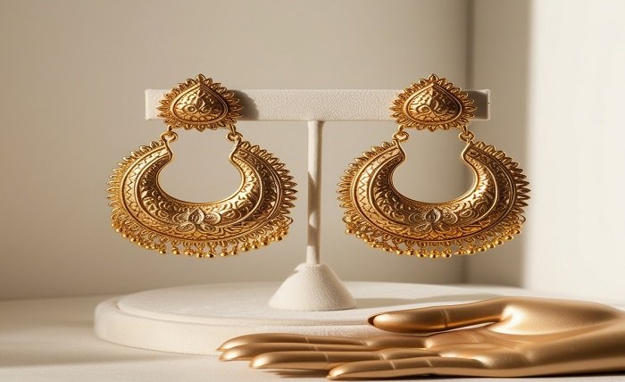 jewellery earrings gold traditional designs