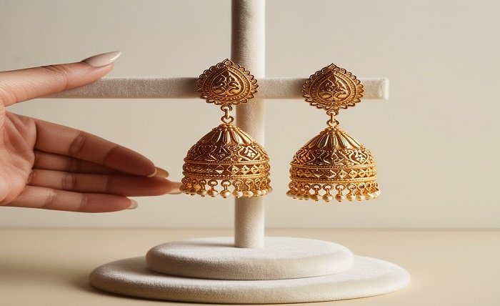 jewellery earrings gold traditional designs