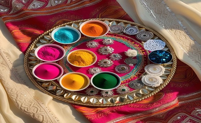 Materials for Rangoli Designs