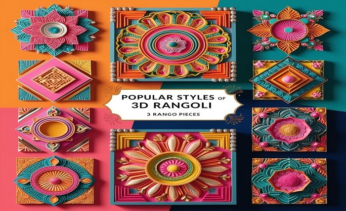 Popular Styles of Modern 3D Rangoli