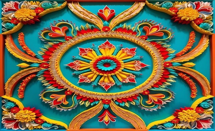 attractive 3d rangoli designs