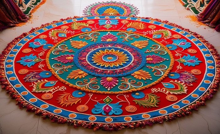 attractive big rangoli designs