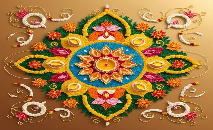 easy rangoli designs for diwali