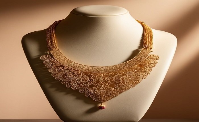 gold necklace traditional designs