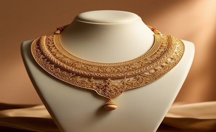 gold necklace traditional designs