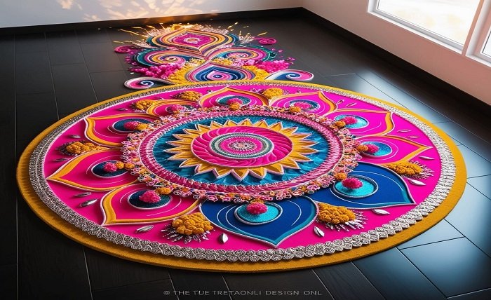 modern unique rangoli designs