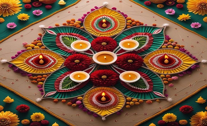 simple laxmi rangoli designs