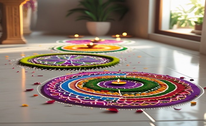 small rangoli designs for home