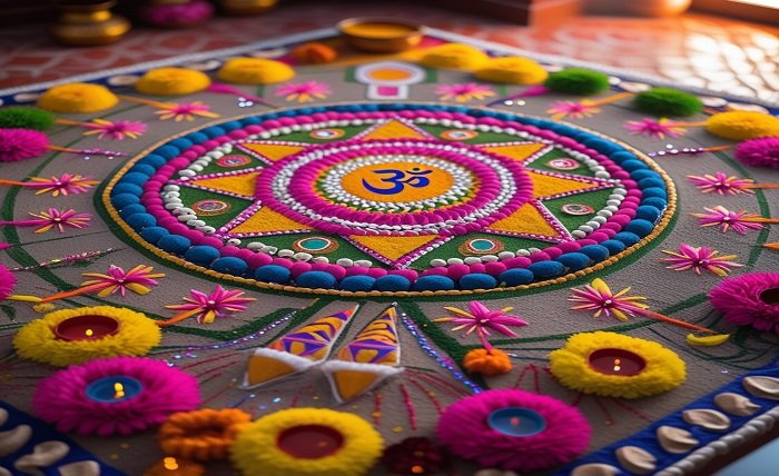 new year rangoli designs