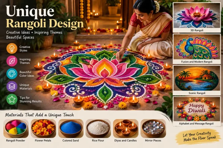 Unique Rangoli Design: Creative Ideas, Styles, and Tips for Every Occasion