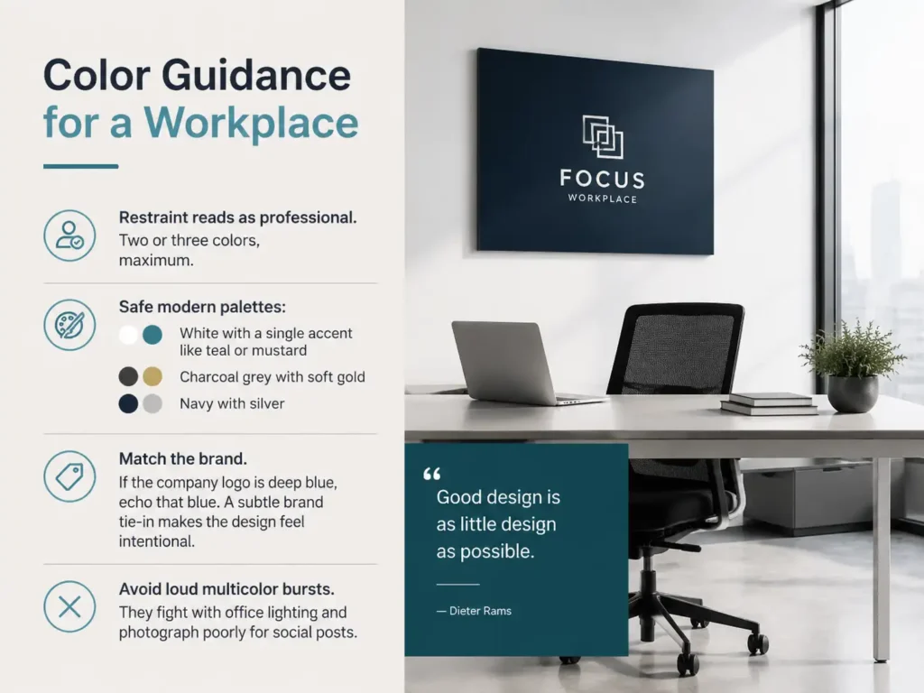Color Guidance for a Workplace