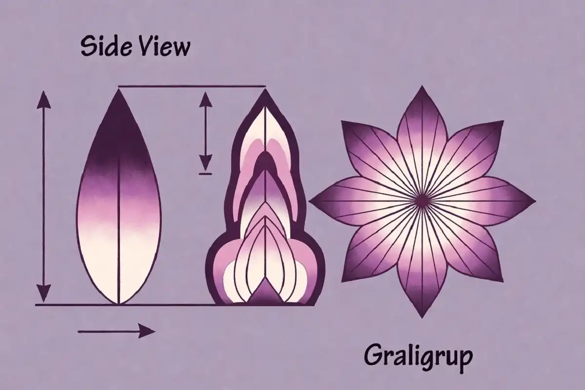 Diagram showing how shading gives a 3D rangoli with flowers and colors a raised look