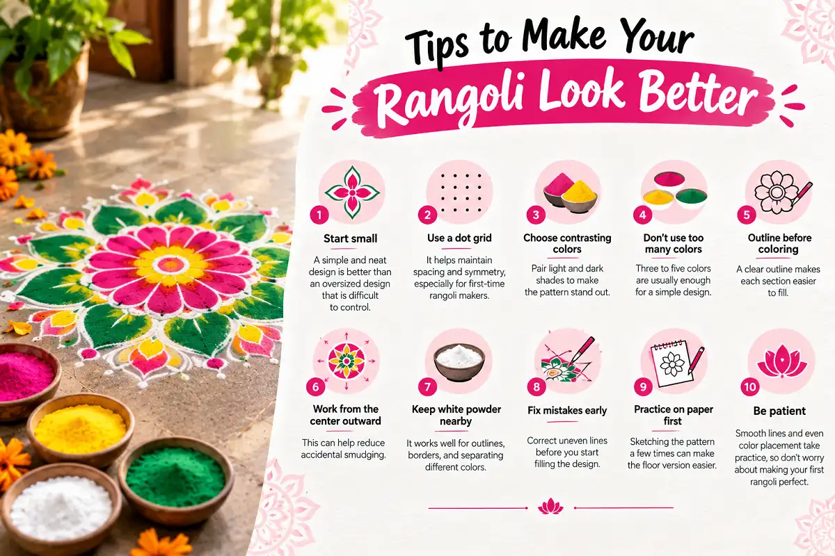 Tips to make your rangoli look better