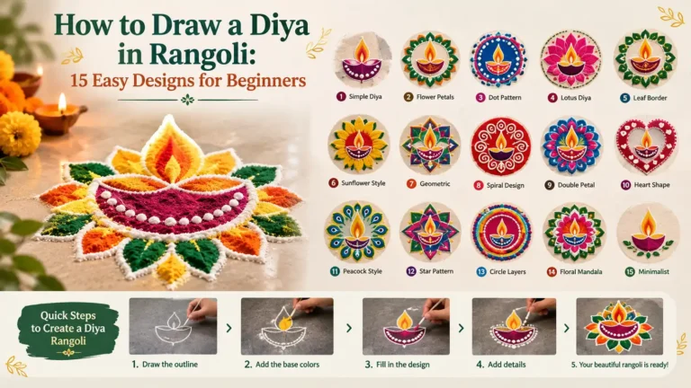 15 easy diya rangoli designs for beginners